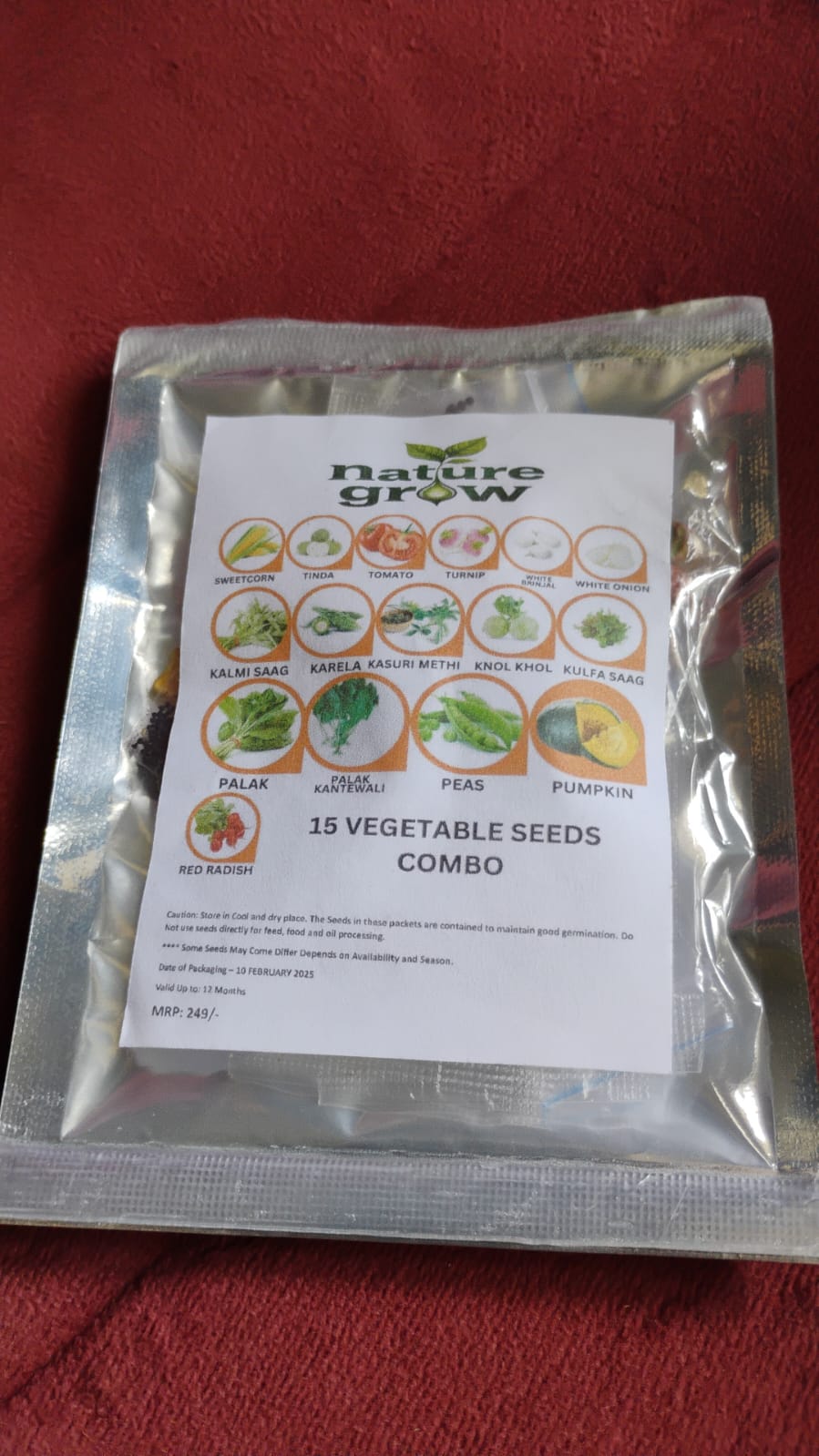 15 Varieties of Vegetable Seeds Combo (1 Pkt. / 15 Varieties) 15 Varieties of Vegetable Seeds Combo (1 Pkt. / 15 Varieties)
